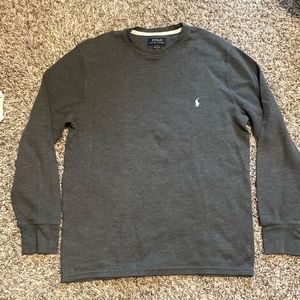 Grey Ralph Lauren Polo Long Sleeve